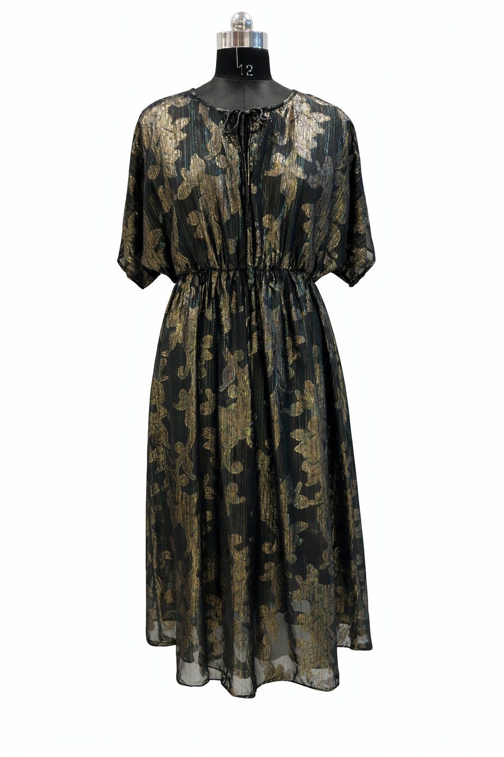 Intricate beaded neckline tunic by KBK Exports